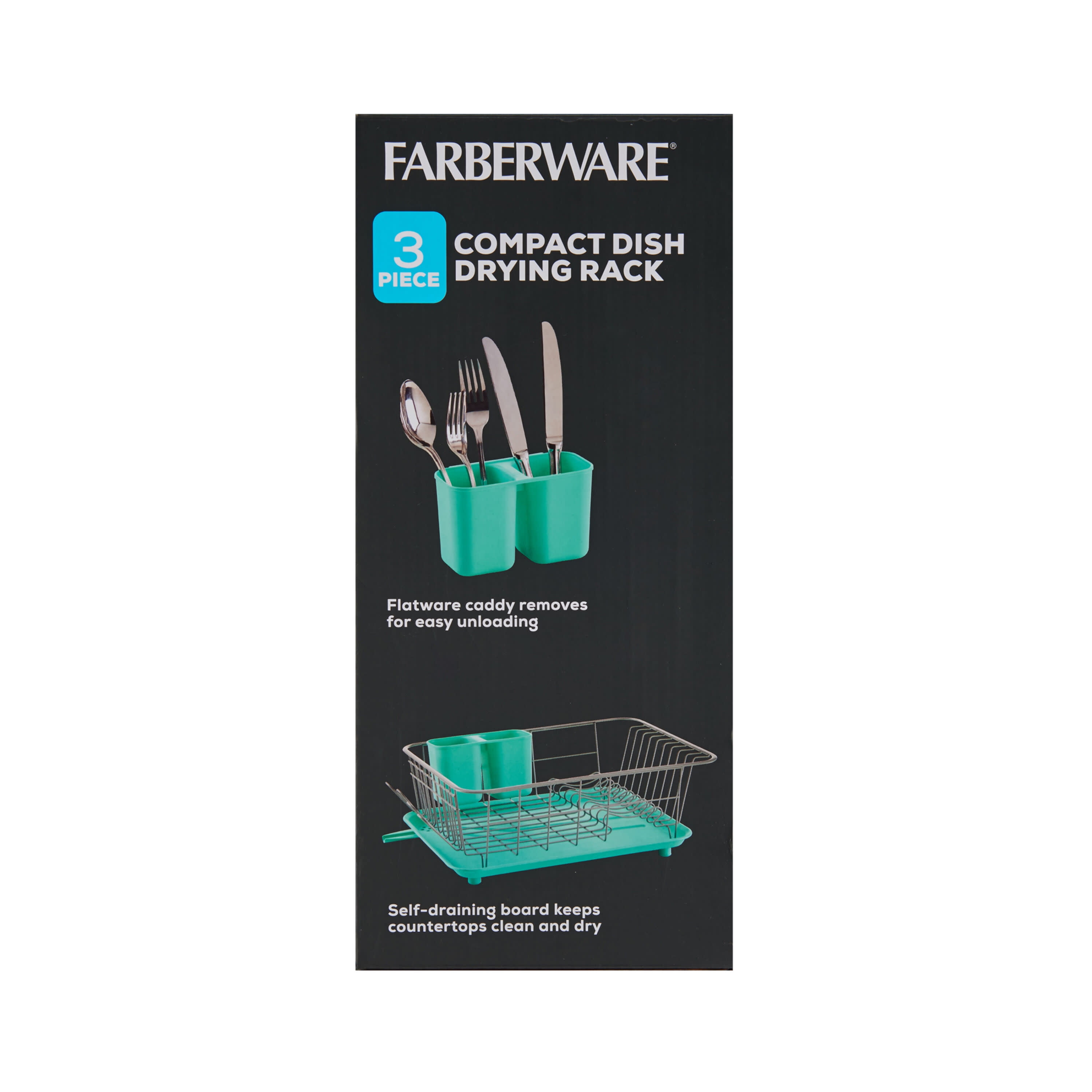 Farberware® 3-pc. Dish Rack with Sink Brush