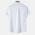 thumbnail image 4 of Maean Men Short Sleeve Tshirts Button down Lightweight Fashion Shirts Vacation Beach Summer Tops, 4 of 4