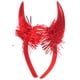 thumbnail image 3 of Diadema de cuernos de diablo, diadema de cuernos rojos, accesorio para el cabello para cosplay de Halloween, 3 of 7