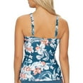 thumbnail image 2 of Azura Womens South Pacific Underwire Tankini Top DD-Cups Style-SS11700DDE, 2 of 2