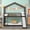 Espresso, variant on Euroco Full over Full Bunk Bed with Desk and Trundle, 3 Beds in One with Storage Drawers, Gray