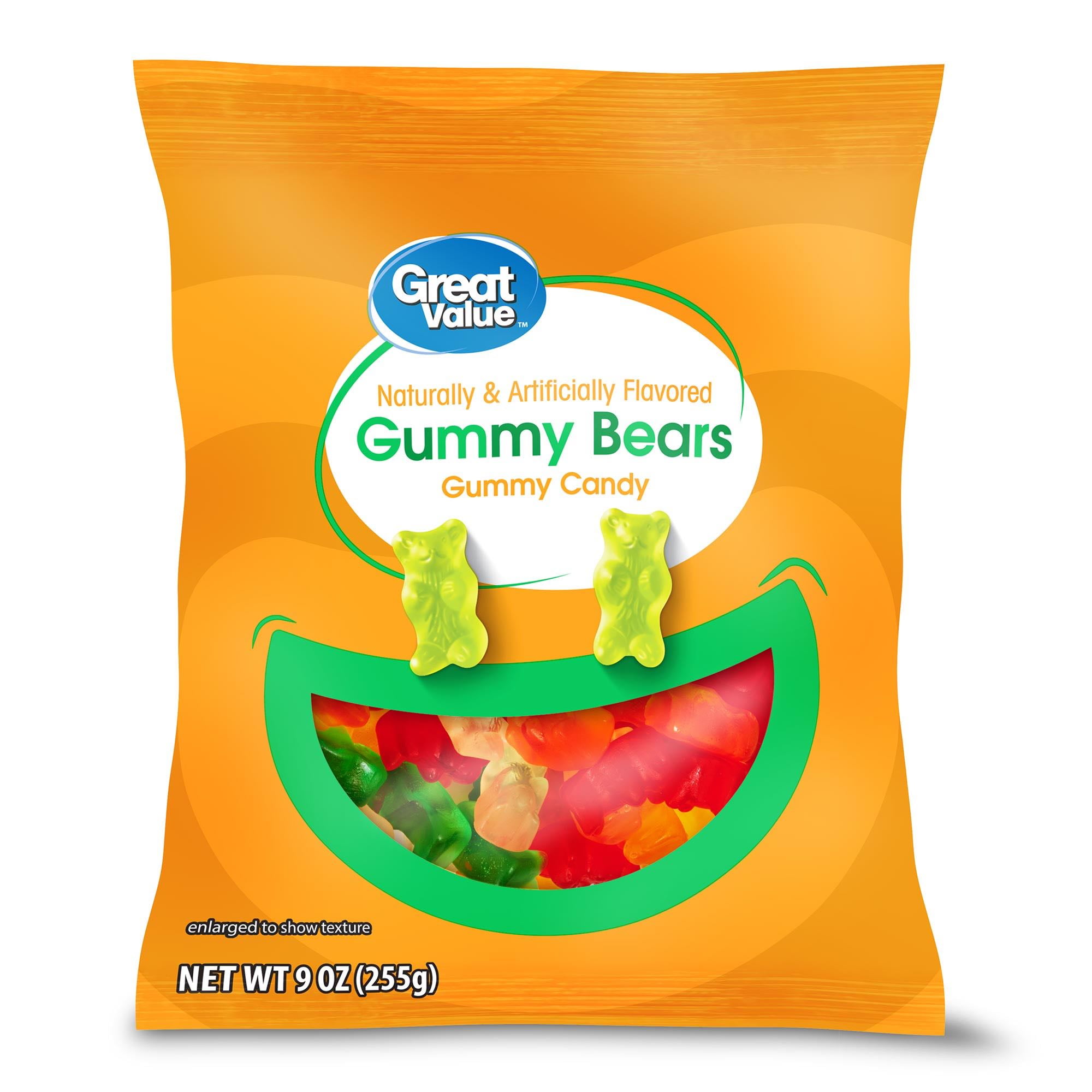 Great Value Gummy Bears Chewy Candy, 9 oz