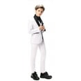 thumbnail image 5 of ETHAN Little Boys Tuxedo Suit White Slim Fit 4 Piece Suit for Wedding Boys Dress Suit 4, 5 of 7