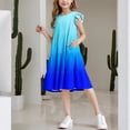 thumbnail image 6 of JUSLIO Dresses for Girls A Line Dresses Casual Crew Neck Short Sleeve Dress Size 11 Y, 6 of 8