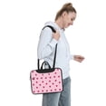 thumbnail image 6 of Lsque Strawberry And Heart Pattern Laptop Bag – Portable & Slim Single-Shoulder Computer Case with Adjustable Strap, Protective, Lightweight for 13”/14”/15.6” Laptops, 6 of 8
