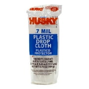 Husky 0.7 Mil Plastic Drop Cloth