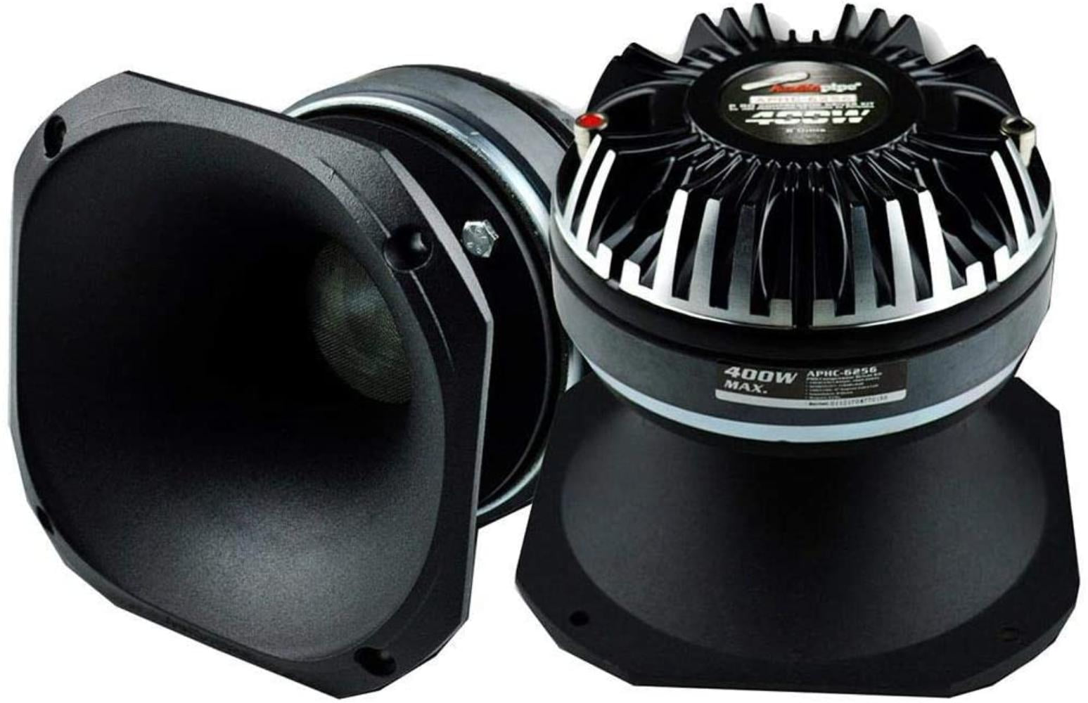 AudioPipe APHC-4550 Car Audio Compression Driver with ABS Horn Combo for High Frequency Vehicle Stereo or Radio Listening 3.5 Inch 