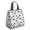 Dinosaur and Text, variant on Dinosaur and Volcano White Pattern Insulated Lunch Bag for Women Men, Large Portable Soft Cooler Tote, Thermal Food Storage Bag with Pearl Cotton, 8.66L, 8.75"x5.75"x9.5"