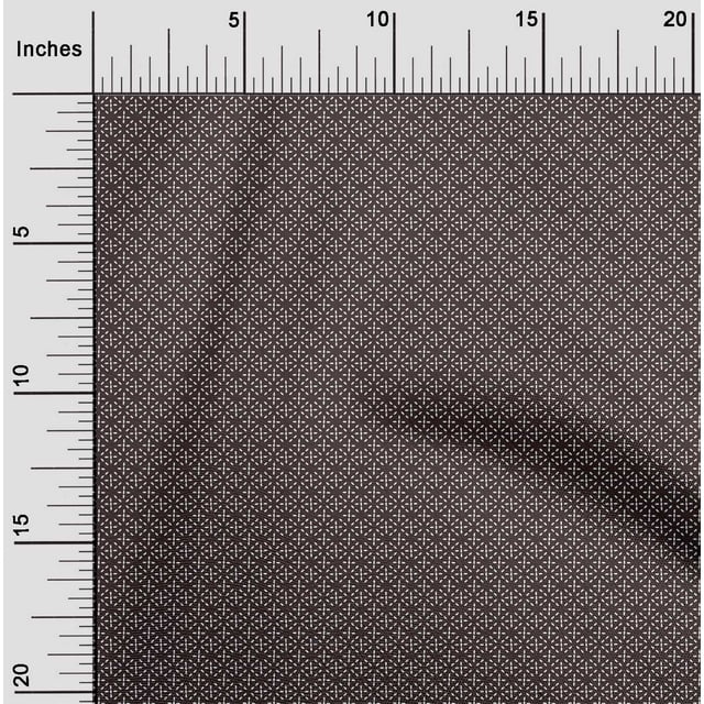 oneOone Viscose Chiffon Fabric Shapes Geometric Sashiko Print Fabric BTY 42 Inch Wide