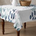thumbnail image 4 of Green Blue Eucalyptus Leaves Table Cloth Waterproof Tablecloths, Summer Botanical Weeping Tablecloth Dining Table Cover for Kitchen Party Tabletop Outdoor, Square Tablecloth 54x54 Inch, 4 of 9
