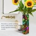 thumbnail image 4 of Iauyy plastic Vases Translucentfor for Flowers 11.8" ，Colorful Design, 4 of 6