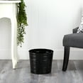 thumbnail image 3 of Nearly Natural 12in. Farmhouse Black Metal Ribbed Planter, 3 of 3