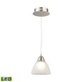 thumbnail image 1 of ElkGroup International LCA301-10-16M Piatto 1 Light LED Pendant In Satin Nickel With White Glass, 1 of 1