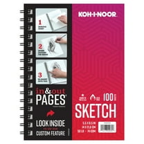 Koh I Noor Sketch Pad 5.5" x 8.5" 50lb./74GSM 100 Sheets Side Wire