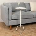 thumbnail image 3 of Creative Co-Op Metal Martini Cocktail Table, Antique White, 3 of 6