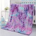 thumbnail image 6 of Noahas Cute Rainbow Throw Blanket, Colorful Super Soft Blanket ,Warm Cozy Luxurious Shaggy Fuzzy Plush Sherpa Blanket for Girls Couch Sofa Bed Living Room Home Decor, (Lilac Colour 50x60 Inches), 6 of 7