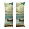 thumbnail image 1 of Balery Serene Coastal Blue Sky Funda Protectora para Almohada Corporal de Algodón Hipoalergénico con Cierre(55 x 21 pulgadas), Almohadas No Incluidas, 1 of 5