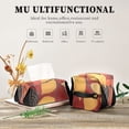 thumbnail image 7 of Autumn Leaves Orange Tissue Box Cover Leather Square Rectangle Tissue Box Holder for Bathroom Living Room Desk Office Decor, 7 of 7