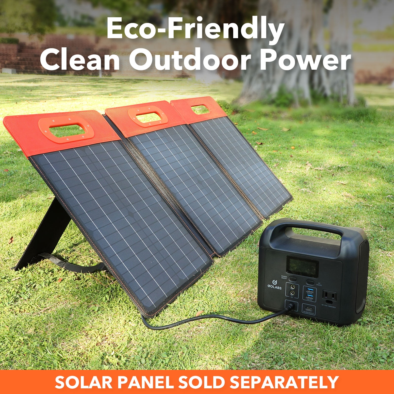 204Wh LiFePO4 Battery with PD 60W USB C and QC 3.0 Orange GOLABS Portable Power Station 110V/160W Solar Generator Backup Power Supply for Outdoors Camping Fishing Emergency Home 204Wh LiFePO4 Battery with PD 60W USB C and QC 3.0 Orange GOLABS Portable Power Station 110V/160W Solar Generator Backup Power Supply for Outdoors Camping Fishing Emergency Home