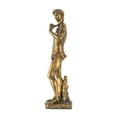 thumbnail image 5 of David Statue - 6" x 4" x 13.7" - Gold, 5 of 6
