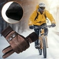 thumbnail image 4 of 100Fens Outdoor Running Cycling Gloves Touchscreen Men's Winter Gloves Glove Liners Hiking Gloves Cold Weather Warm Gloves, 4 of 5