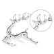 thumbnail image 5 of Servilleteros de cocina Wosthever Decorativo Navidad 12 Uds Mostrada plata 6 * 5.7 cm, 5 of 6