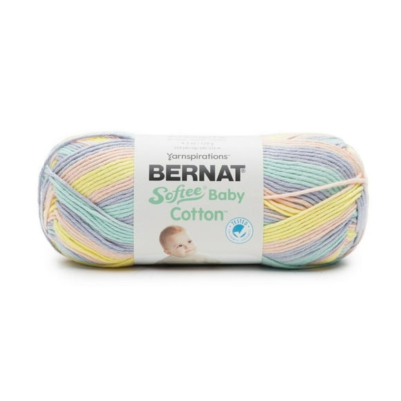 Bernat® Fil Softee® Baby Cotton™, Coton-Acrylique #3 DK, 4,25 Oz/120 G, 254 Yards