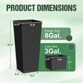 thumbnail image 2 of Homall 24" Tall Plastic Planter Set of 2 with Inside Pots, Drainages, for Outdoor and Indoor, 2 of 7