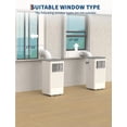 thumbnail image 3 of Boupower Air Conditioner Portable Air Conditioners 8000 Btu 3-In-1 Cooling Dehumidifier Fan With Remote Timer Sleep Mode Wheels Window Kit For Home Bedroom Office, 3 of 7