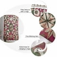 thumbnail image 5 of Pink Green Boho Shower Curtains for Bathroom Waterproof Fabric Bath Curtains Decor Bath Tub Curtain Vintage Flowers Impressionist Art Decorative Shower Curtain Sets with 12 Hooks, 72x72 Inch, 5 of 6