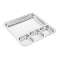 thumbnail image 4 of BESTYASH Divided Plate for Adults Stainless Steel Food Divider Plate for Breakfast 1Pcs, 4 of 6