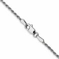 thumbnail image 4 of 10K White Gold 1.3mm D/C Machine Made Rope Chain (18 X 1.3) In India 10w012-18, 4 of 5