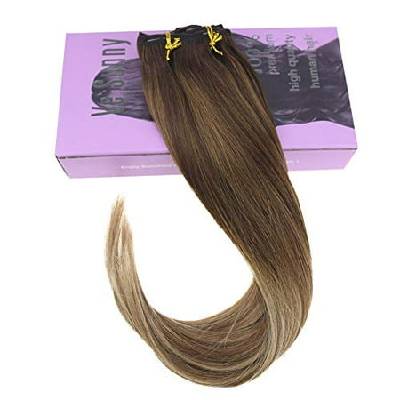 A 12 Coupona Vesunny Ombre Balayage Clip In Remy Hair