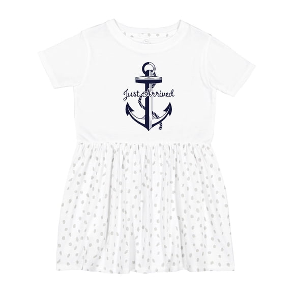 Inktastic Just Arrived Anchor Girls Toddler Dress