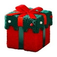 thumbnail image 5 of Christmas Gift Boxes Empty, Velvet Holiday Packaging Box with Lid, Festive Red Green Present Box for Xmas Party Favors Decorations, 5 of 8