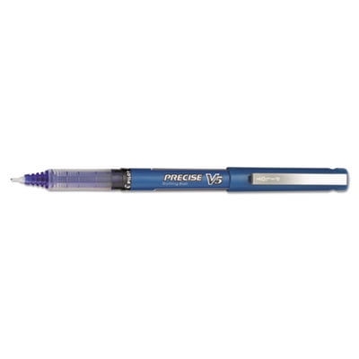 Precise V5 Roller Ball Pen, Stick, Extra-fine 0.5 Mm, Blue Ink, Blue Barrel, Dozen