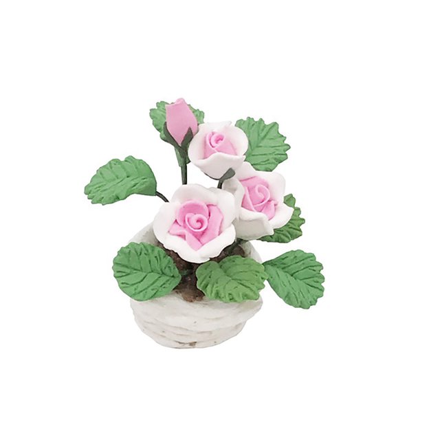 Fridja Mini Maison de Poupée Fleur de Plante Verte Miniature en Pot Fée Jardin Accessoire
