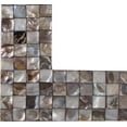 thumbnail image 4 of Chloe Lighting  32 in. Reflection Vertical & Horizontal Hanging Seashell Rectangle Framed Wall Mirror, 4 of 9