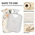 thumbnail image 4 of 2L Hot Water Bottle with Soft Velvet Cover PVC Hot Water Bag for Pain Relief Long-Lasting Warmth Chinese Fans Pattern, 4 of 8