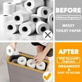 thumbnail image 6 of SpaceAid Extra Large Toilet Paper Storage with Lid, Slim Basket Holder, Gray, 6 of 7