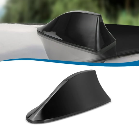 1x Black Car Universal Shark Fin Roof Antenna Radio FM Signal Aerial Accessories