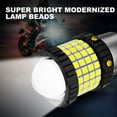 thumbnail image 2 of qifei H4 BA20D Phare de Moto à Led 3000LM 85LED 12-80V 15W Faisceau Haut/bas Rouge Bleu, 2 of 10