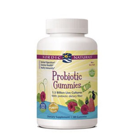 Nordic Naturals Kids Probiotic Gummies, Merry Berry Punch, 60 Ct