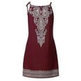 thumbnail image 3 of Fridja Womens Casual Sling Printed Sleeveless Short Fit Dress, 3 of 5