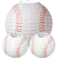 thumbnail image 1 of Miangastore Decorative Paper Lantern Sports Themed Party Decor 3Pcs, 1 of 9