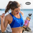 thumbnail image 5 of Yayeee 33oz Insulated Water Bottle Double Wall Stainless Steel with Flip Straw Lid, Large Purple Flowers, 5 of 7