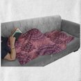 thumbnail image 6 of Purple Mandala Soft Flannel Fleece Throw Blanket, Filigree Artwork Inspired Bohemian and Oriental Display, Cozy Plush for Indoor and Outdoor Use, 70" x 90", Coral Fuchsia, by Ambesonne, 6 of 6