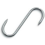 Omcan Stainless Steel S Meat Hook, Extra Heavy Duty, Brushed Finish - 8
