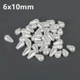 thumbnail image 5 of U8MO 6x10mm 6x14mm 8x14mm Teardrop Shape Plastic Imitation Pearl Loose Beads-8x14mm 50pcs-White, 5 of 7
