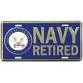 thumbnail image 2 of Navy Retired w/ Insignia License Plate, 2 of 2